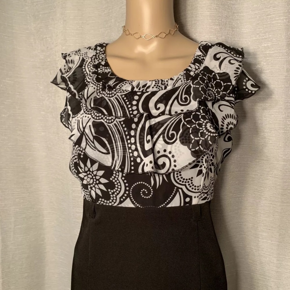 VIOR VIOR RUFFLE TOP FORMAL DRESS SIZE 10 - Picture 2 of 4